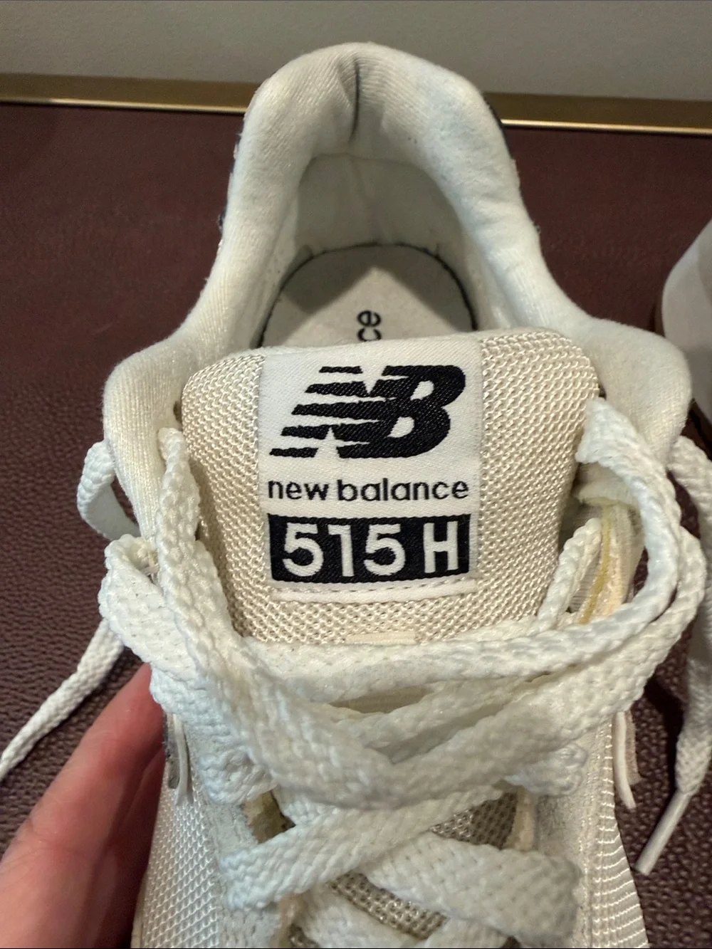 New Balance Cream and Gum 515H Platform Sneakers